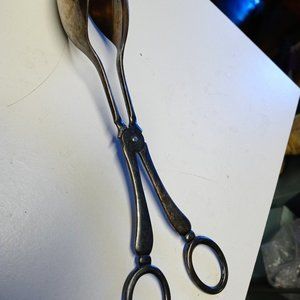 Silverplate Serving Tongs Made in England